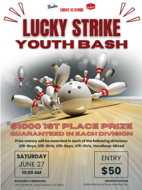 Lucky Strike Youth Bash Flyer